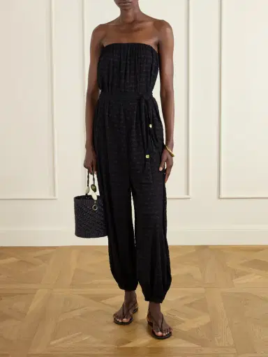 Eres Silk And Cotton-blend Jacquard Jumpsuit | Thumbnail 2 Eres Silk And Cotton-blend Jacquard Jumpsuit | Thumbnail 2
