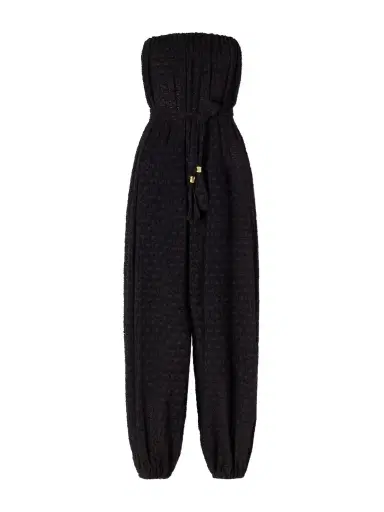 Eres Silk And Cotton-blend Jacquard Jumpsuit | Thumbnail 1 Eres Silk And Cotton-blend Jacquard Jumpsuit | Thumbnail 1