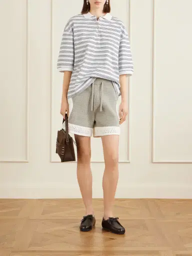 Aimé Leon Dore Crocheted Straight-leg Cotton Shorts | Thumbnail 2 Aimé Leon Dore Crocheted Straight-leg Cotton Shorts | Thumbnail 2