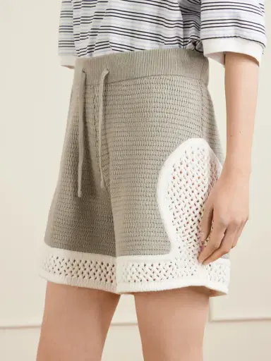 Aimé Leon Dore Crocheted Straight-leg Cotton Shorts | Thumbnail 5 Aimé Leon Dore Crocheted Straight-leg Cotton Shorts | Thumbnail 5