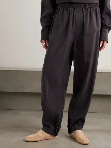 ssstein Pleated Silk-blend Track Pants | Thumbnail 3 ssstein Pleated Silk-blend Track Pants | Thumbnail 3