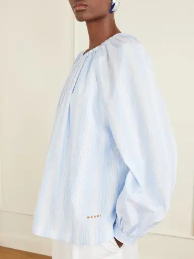Marni Striped Cotton-poplin Shirt | Thumbnail 4