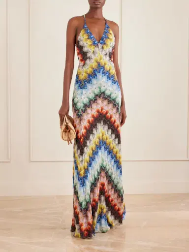 Missoni Striped Metallic Crochet-knit Maxi Dress | Thumbnail 2