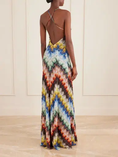 Missoni Striped Metallic Crochet-knit Maxi Dress | Thumbnail 3