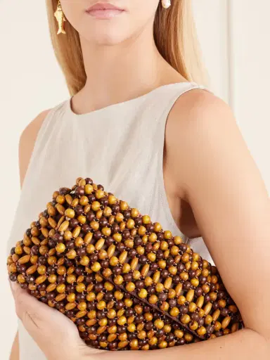 Staud Timmy Wooden-beaded Shoulder Bag | Thumbnail 2