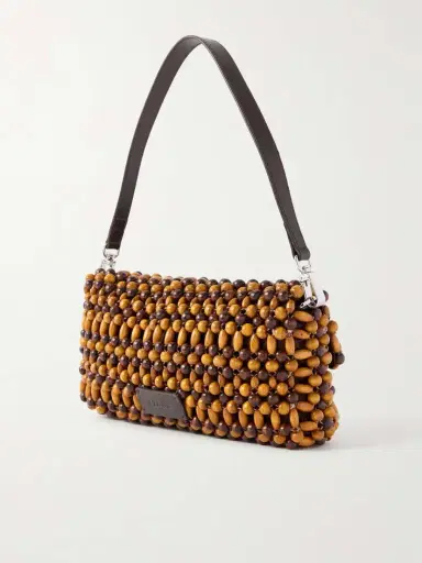 Staud Timmy Wooden-beaded Shoulder Bag | Thumbnail 4