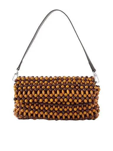 Staud Timmy Wooden-beaded Shoulder Bag | Thumbnail 1