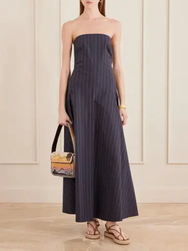 Staud Tommy Beaded Embroidered Satin Shoulder Bag | Thumbnail 3