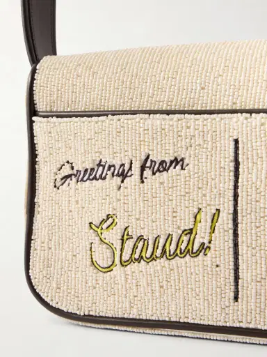Staud Tommy Beaded Embroidered Satin Shoulder Bag | Thumbnail 5