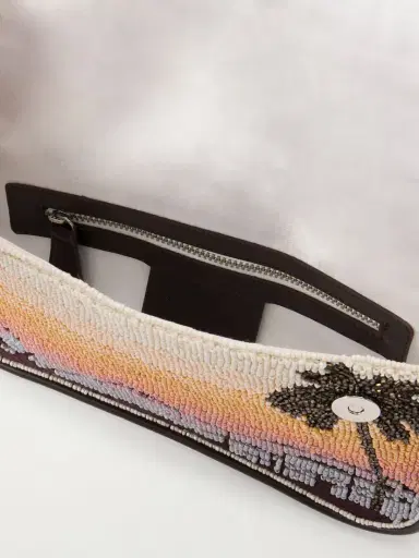 Staud Tommy Beaded Embroidered Satin Shoulder Bag | Thumbnail 6