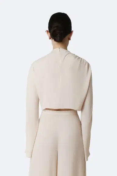 Lapointe Georgette Draped Neck Dolman Top | Thumbnail 2 Lapointe Georgette Draped Neck Dolman Top | Thumbnail 2