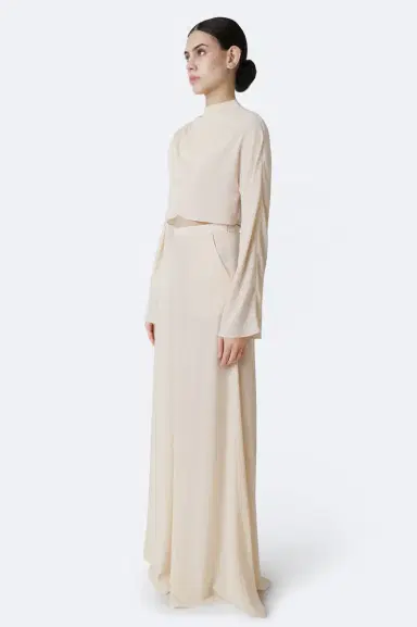 Lapointe Georgette Wide Leg Pant | Thumbnail 3