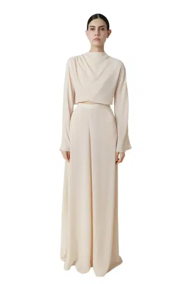 Lapointe Georgette Wide Leg Pant | Thumbnail 1