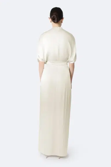 Lapointe Satin Wrap Maxi Skirt | Thumbnail 2