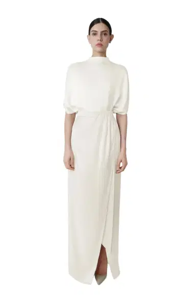 Lapointe Satin Wrap Maxi Skirt | Thumbnail 1