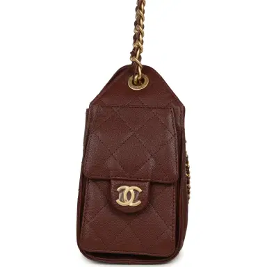 Chanel Chanel Mini 25 Hobo Bag Brown Caviar Antique Gold Hardware | Thumbnail 4 Chanel Chanel Mini 25 Hobo Bag Brown Caviar Antique Gold Hardware | Thumbnail 4