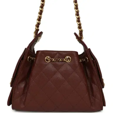 Chanel Chanel Mini 25 Hobo Bag Brown Caviar Antique Gold Hardware | Thumbnail 5 Chanel Chanel Mini 25 Hobo Bag Brown Caviar Antique Gold Hardware | Thumbnail 5