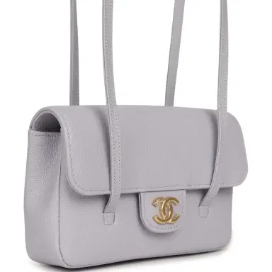 Chanel Chanel Mini Preppy Coco Clutch with Straps Light Purple Shiny Caviar Brushed Gold Hardware | Thumbnail 2 Chanel Chanel Mini Preppy Coco Clutch with Straps Light Purple Shiny Caviar Brushed Gold Hardware | Thumbnail 2