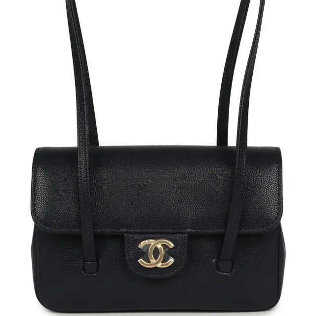 Chanel Chanel Mini Preppy Coco Clutch with Straps Navy Blue Shiny Caviar Brushed Gold Hardware