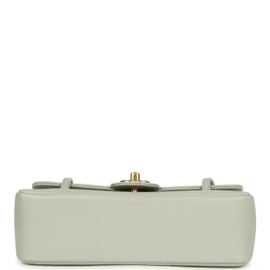 Chanel Chanel Small Preppy Coco Flap Bag Light Green Shiny Caviar Brushed Gold Hardware | Thumbnail 6 Chanel Chanel Small Preppy Coco Flap Bag Light Green Shiny Caviar Brushed Gold Hardware | Thumbnail 6