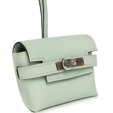 HERMÈS Hermes Kelly Festival Bag Charm Vert Peppermint Swift Palladium Hardware | Thumbnail 2 HERMÈS Hermes Kelly Festival Bag Charm Vert Peppermint Swift Palladium Hardware | Thumbnail 2