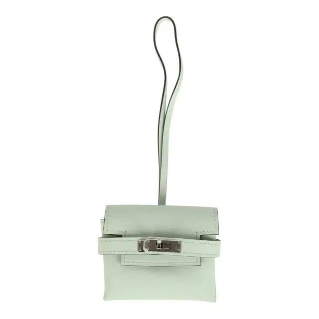 Hermes Kelly Festival Bag Charm Vert Peppermint Swift Palladium Hardware