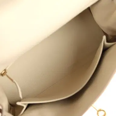 HERMÈS Hermes Kelly Retourne 25 Craie Togo Gold Hardware | Thumbnail 8