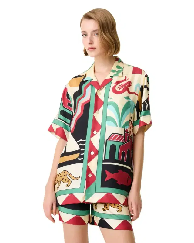 Hawaiian Shirt in Louis Barthélemy Print Hawaiian Shirt in Louis Barthélemy Print