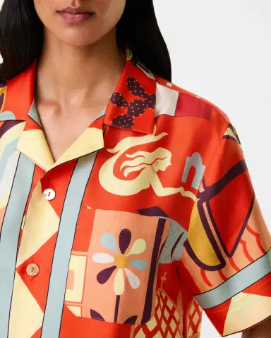 Emporio Sirenuse Hawaiian Shirt in Louis Barthélemy Print | Thumbnail 2 Emporio Sirenuse Hawaiian Shirt in Louis Barthélemy Print | Thumbnail 2