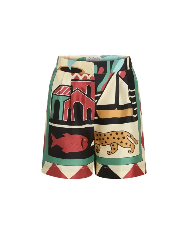 Emporio Sirenuse Tamu Shorts in Louis Barthélemy Print