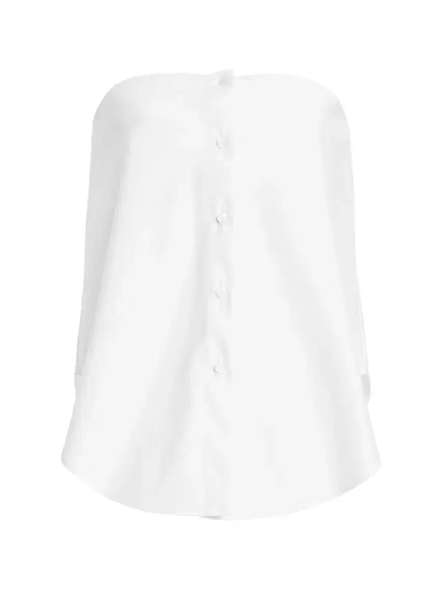 Shea Strapless Stretch Poplin Top
