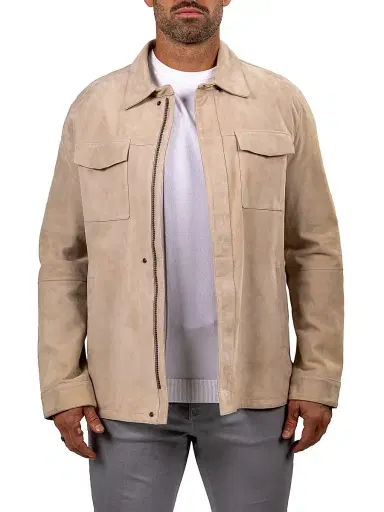 Maceoo Men's Marthyr Leather Jacket | Thumbnail 2