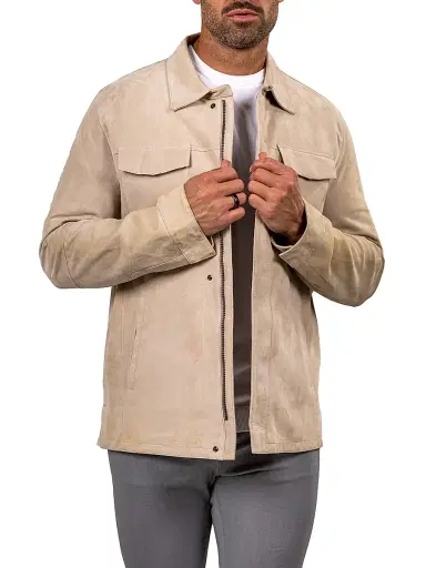 Maceoo Men's Marthyr Leather Jacket | Thumbnail 3