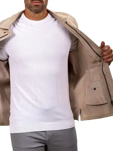 Maceoo Men's Marthyr Leather Jacket | Thumbnail 6
