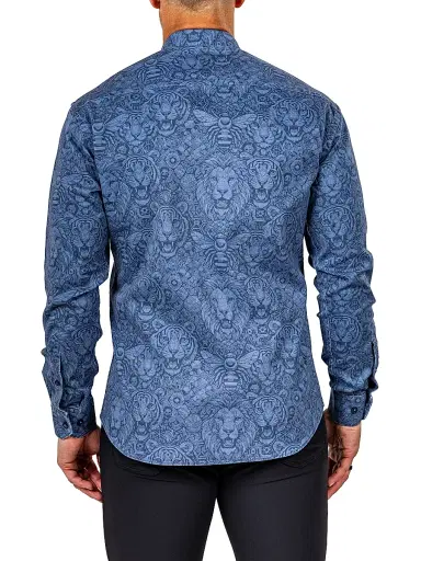 Maceoo Men's Fibonacci Marthyr Shirt - Blue - Size XL | Thumbnail 8 Maceoo Men's Fibonacci Marthyr Shirt - Blue - Size XL | Thumbnail 8