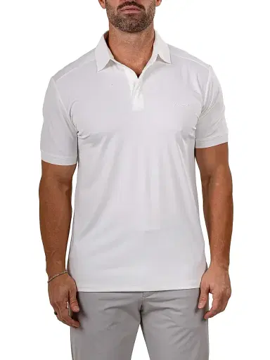 Maceoo Men's Golf Polo Marthyr Shirt - White - Size XXXL | Thumbnail 2