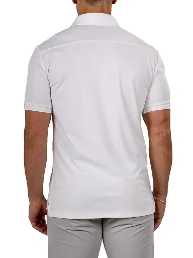 Maceoo Men's Golf Polo Marthyr Shirt - White - Size XXXL | Thumbnail 4