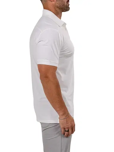 Maceoo Men's Golf Polo Marthyr Shirt - White - Size XXXL | Thumbnail 5