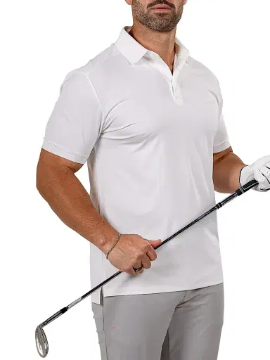 Maceoo Men's Golf Polo Marthyr Shirt - White - Size XXXL | Thumbnail 7