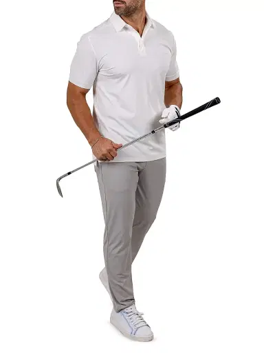 Maceoo Men's Golf Polo Marthyr Shirt - White - Size XXXL | Thumbnail 9