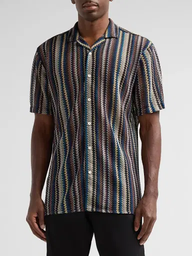 Maceoo Men's Shirt Knitted Marthyr Shirt - Brown Beige - Size XL | Thumbnail 4