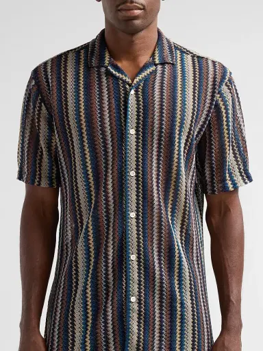 Maceoo Men's Shirt Knitted Marthyr Shirt - Brown Beige - Size XL | Thumbnail 5