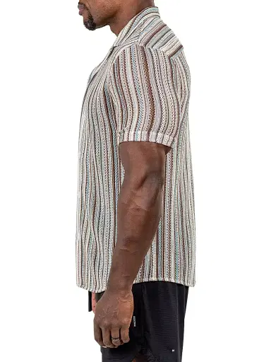 Maceoo Men's Shirt Knitted Marthyr Shirt - Brown Beige - Size XL | Thumbnail 7