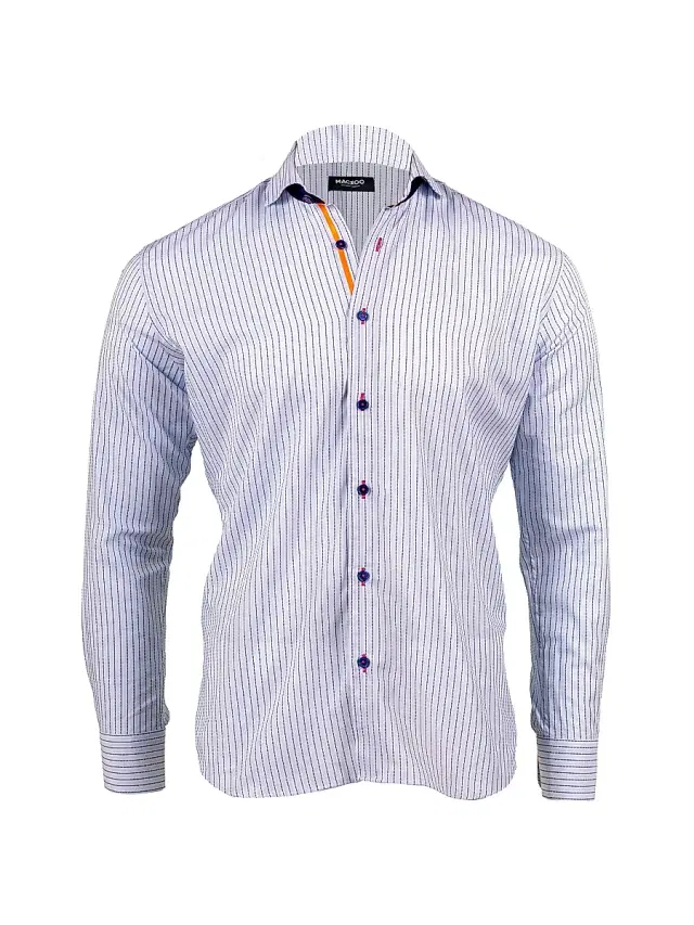 Maceoo Men's Einstein Marthy Shirt - Blue