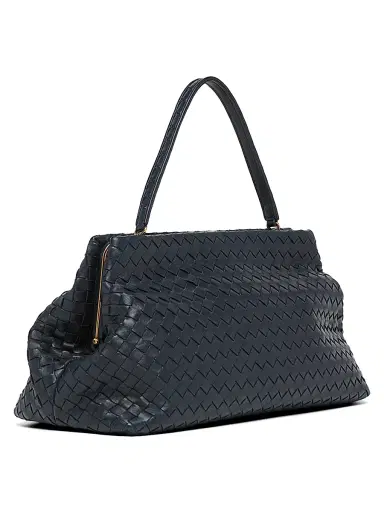 Bottega Veneta Women's The 1998 Ostritch Feathers Shoulder Bag - Midnight Brass | Thumbnail 6