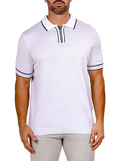 Maceoo Men's Knitted Marthyr Sweater - White | Thumbnail 2 Maceoo Men's Knitted Marthyr Sweater - White | Thumbnail 2