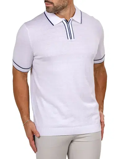 Maceoo Men's Knitted Marthyr Sweater - White | Thumbnail 4 Maceoo Men's Knitted Marthyr Sweater - White | Thumbnail 4
