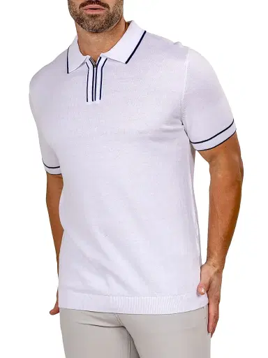 Maceoo Men's Knitted Marthyr Sweater - White | Thumbnail 6 Maceoo Men's Knitted Marthyr Sweater - White | Thumbnail 6