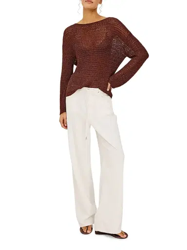 RAILS Women's Normandie Cotton-Blend Pants - Ivory - Size 14 | Thumbnail 2
