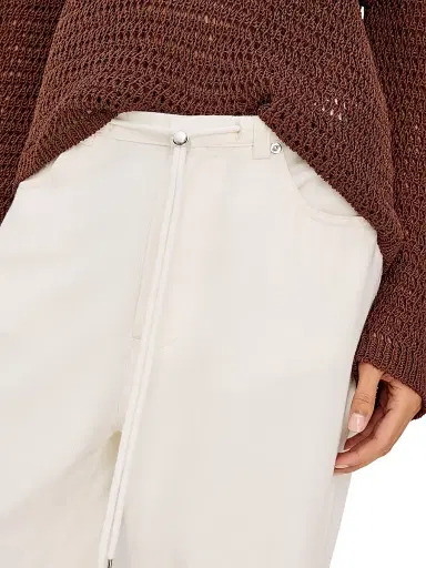 RAILS Women's Normandie Cotton-Blend Pants - Ivory - Size 14 | Thumbnail 5